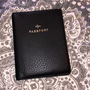 Leather Fossil Passport Holder